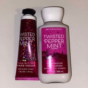 Bath and Body Works Twisted Peppermint Travel Set